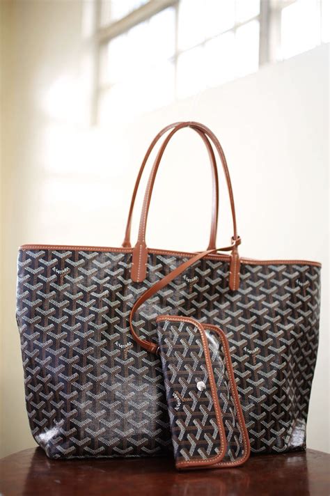 spotted fashion goyard pouch.